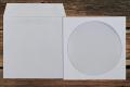 [26150] CD-Rom-Hüllen mit Fenster 124x124 mm Selbstklebend Weiß 90 g/qm